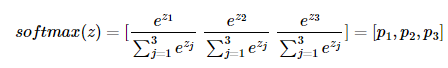 소프트맥스 수식